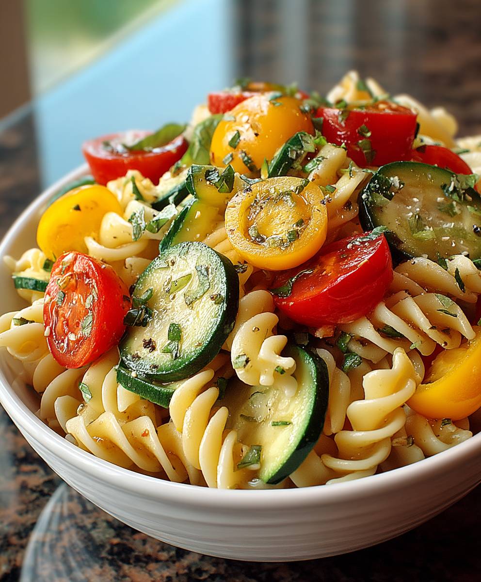 Sommer Gemüse Nudelsalat