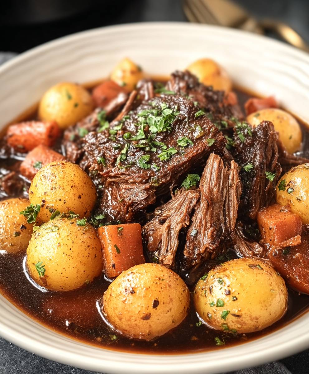 Mediterraner Schmorbraten Slow Cooker