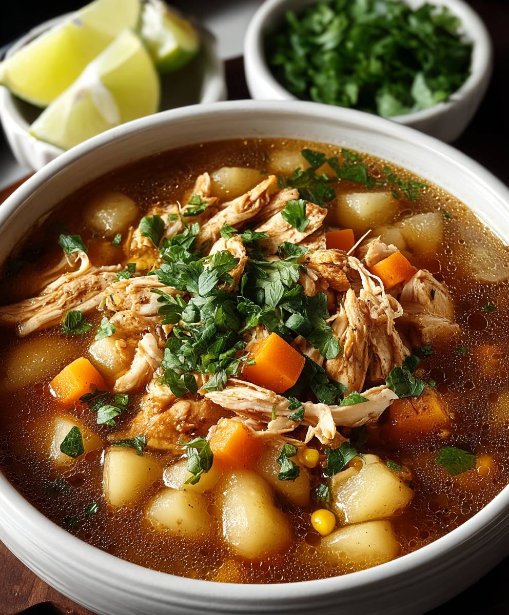 Hähnchen Posole Slow Cooker