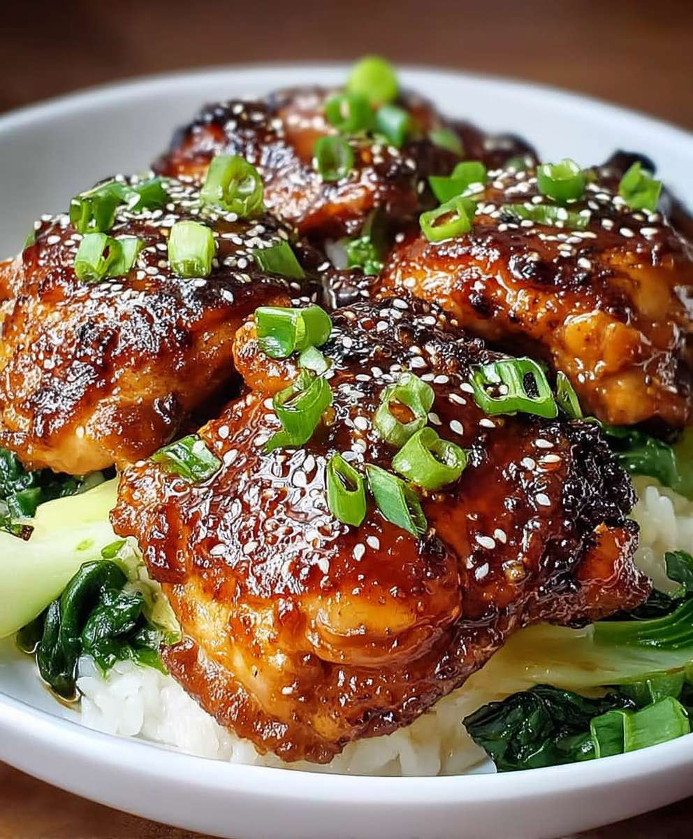 Heißluftfritteuse Hähnchenschenkel Soja Sriracha