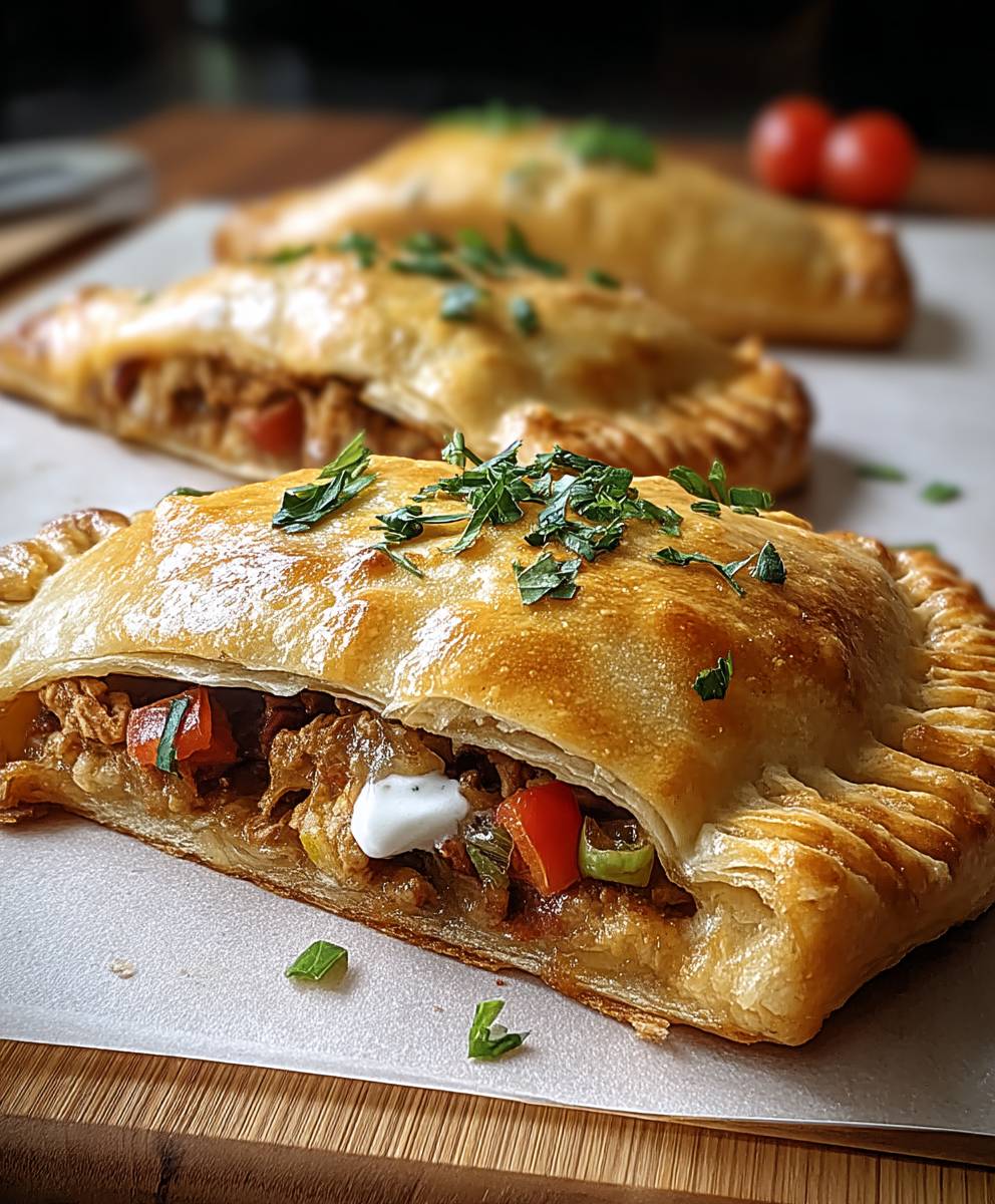 Taco Calzone mit Blätterteig