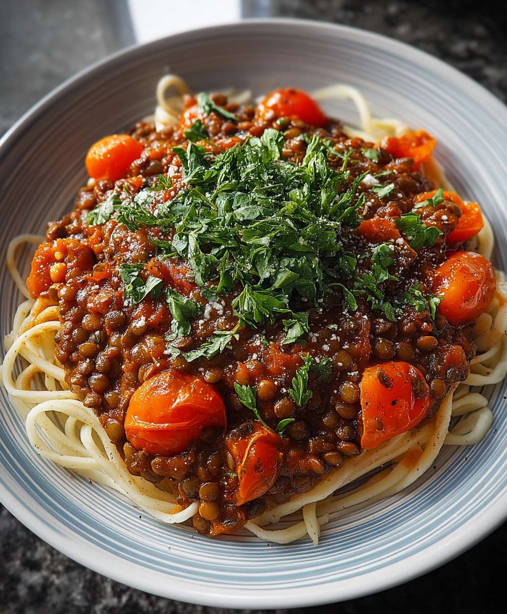 Linsen Bolognese klimafreundlich