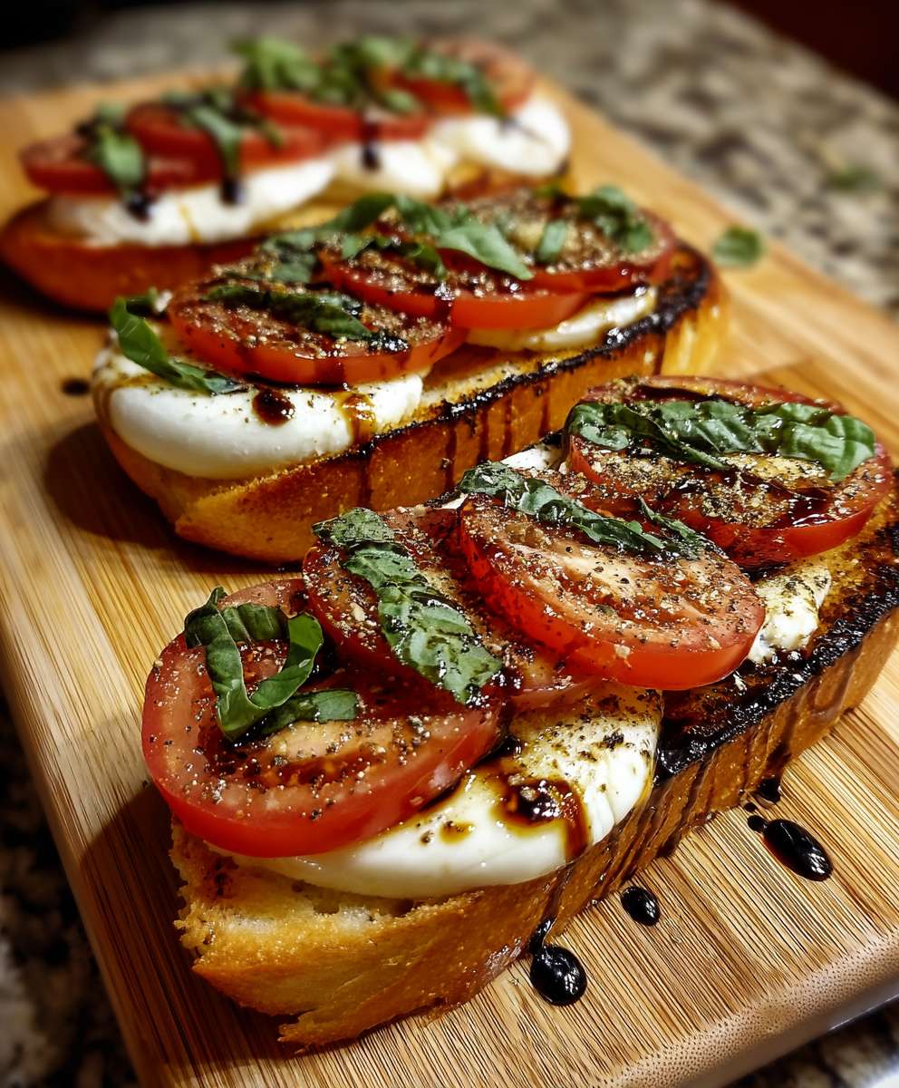 Caprese Baguette mit Balsamico