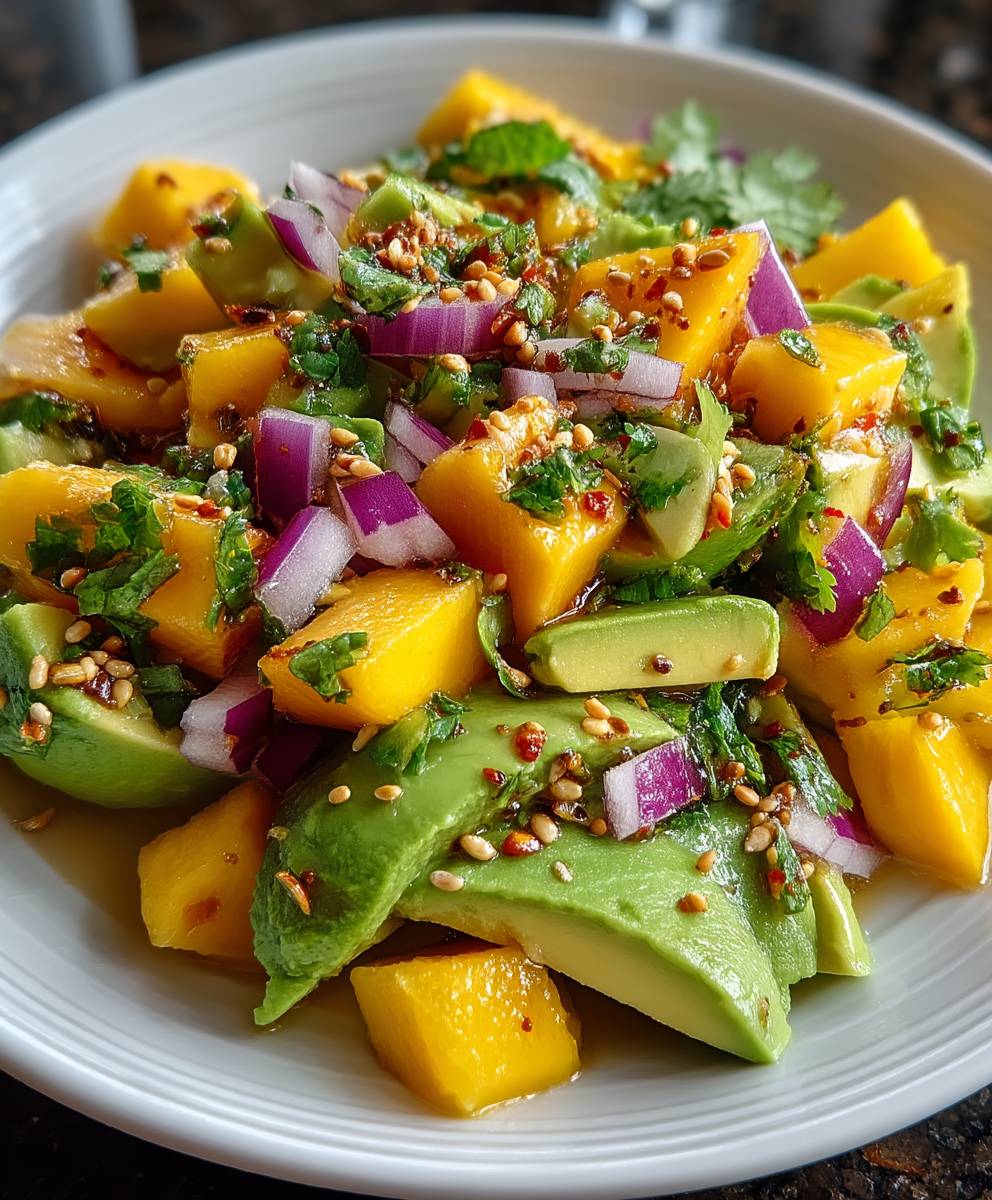 Mango Avocado Salat Limette