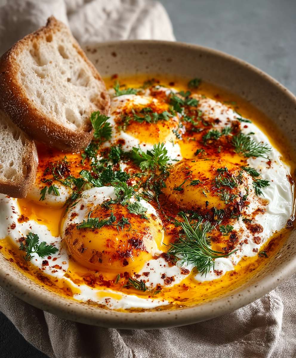 Türkische Eier Joghurt Butter