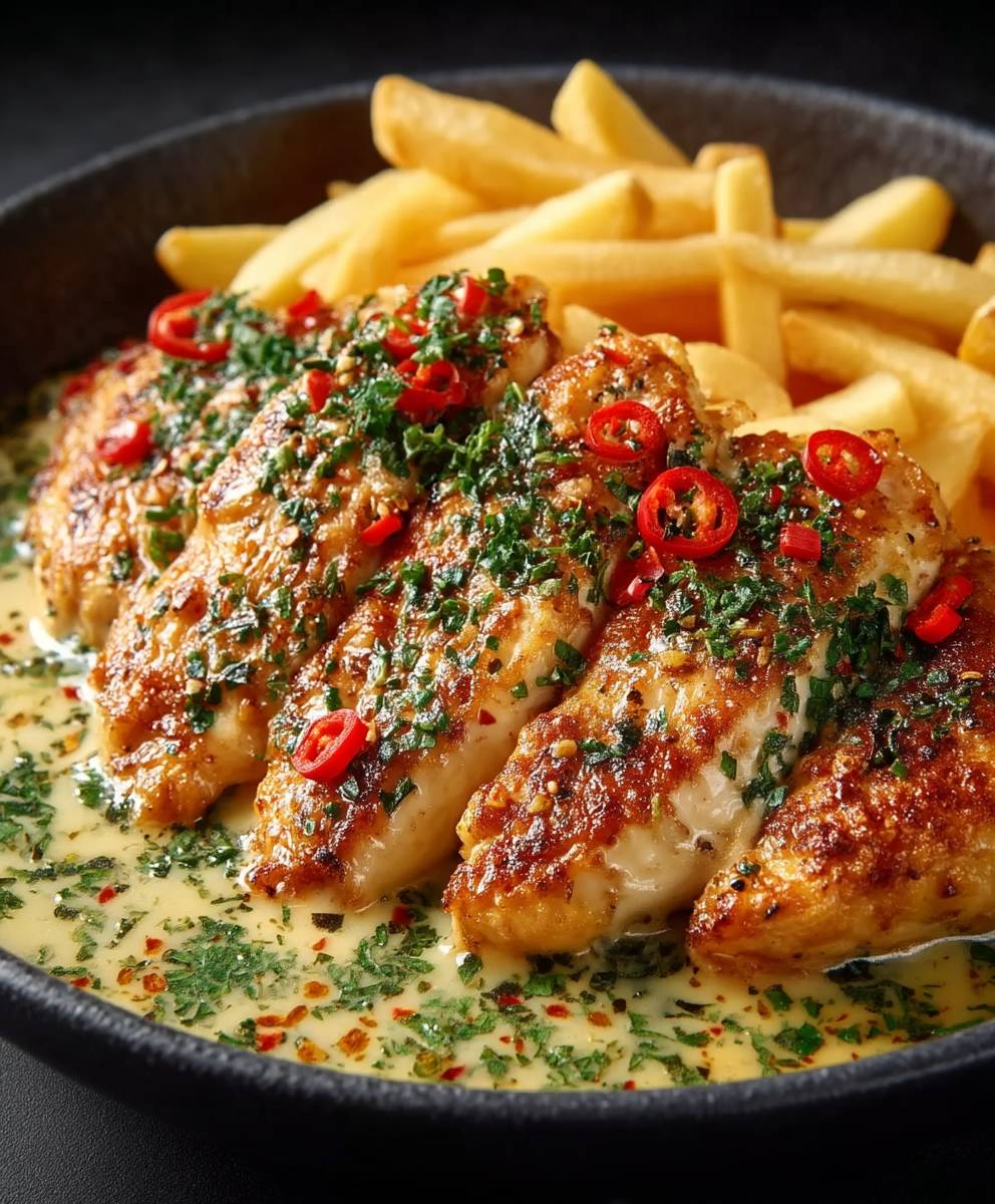 Knoblauch Parmesan Hähnchenfilet