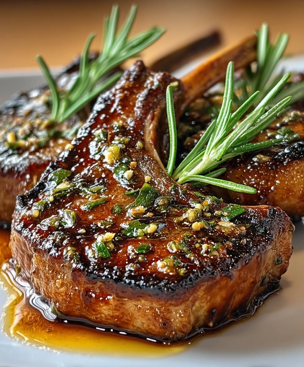 Knoblauch Zitronen Lammkoteletts zubereiten