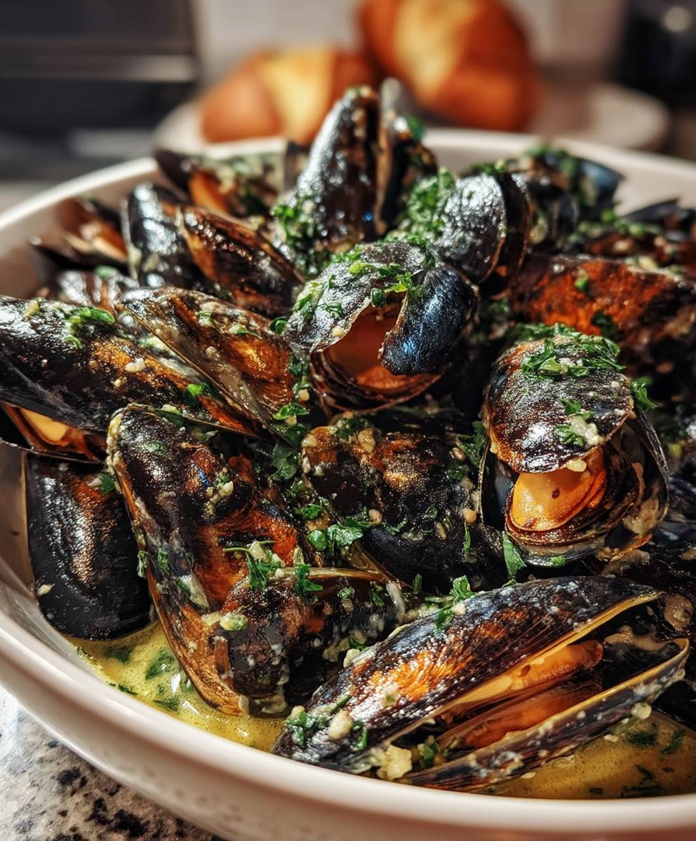 Knoblauchmuscheln schnell cremig zubereiten