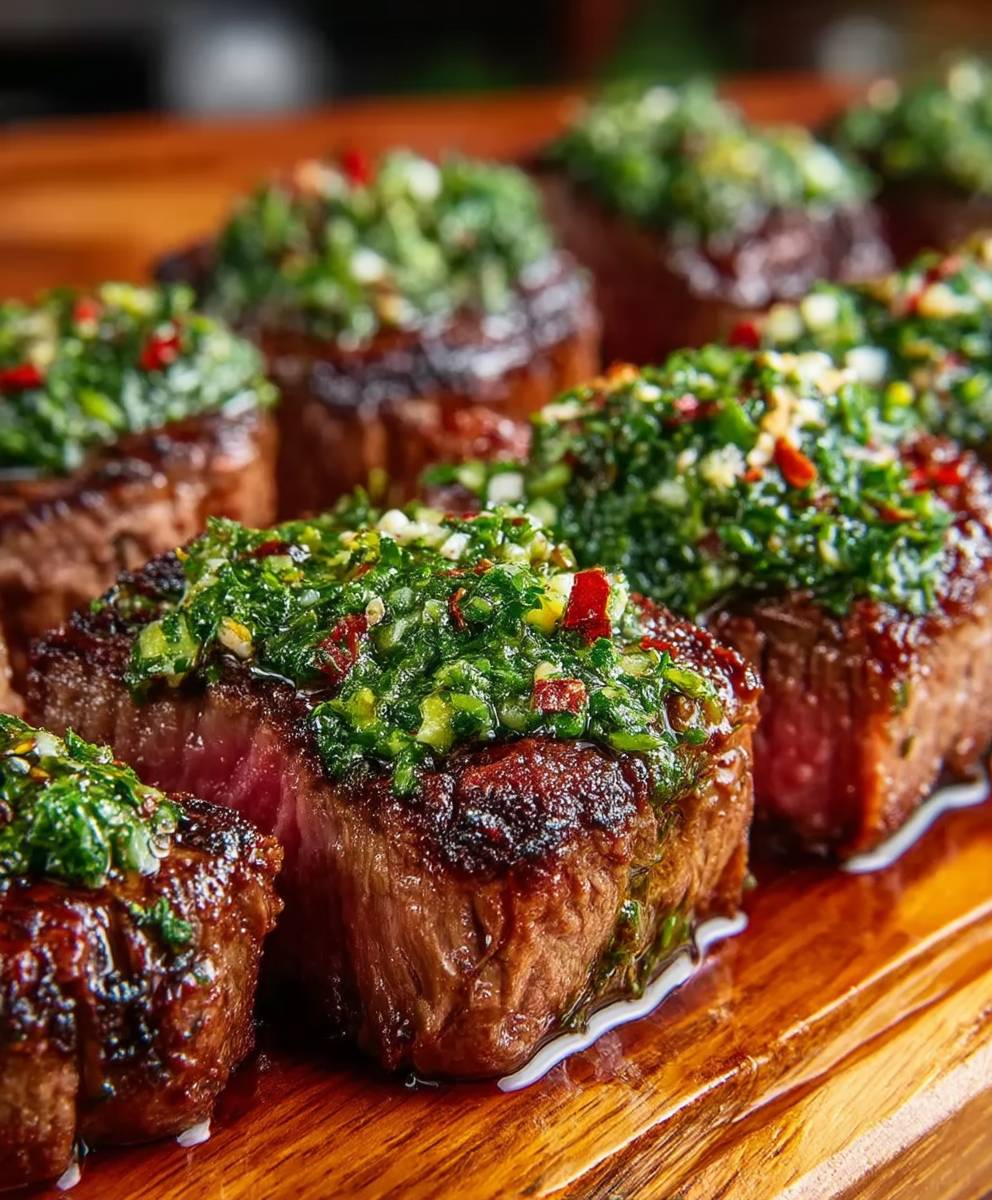 Argentinisches Churrasco mit Chimichurri