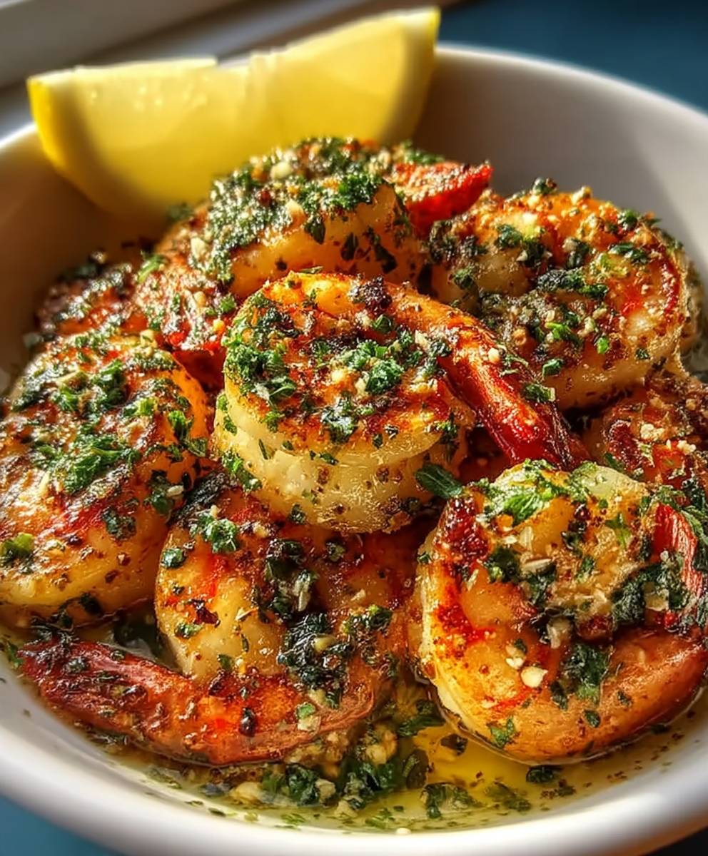 Knoblauchbutter Garnelen