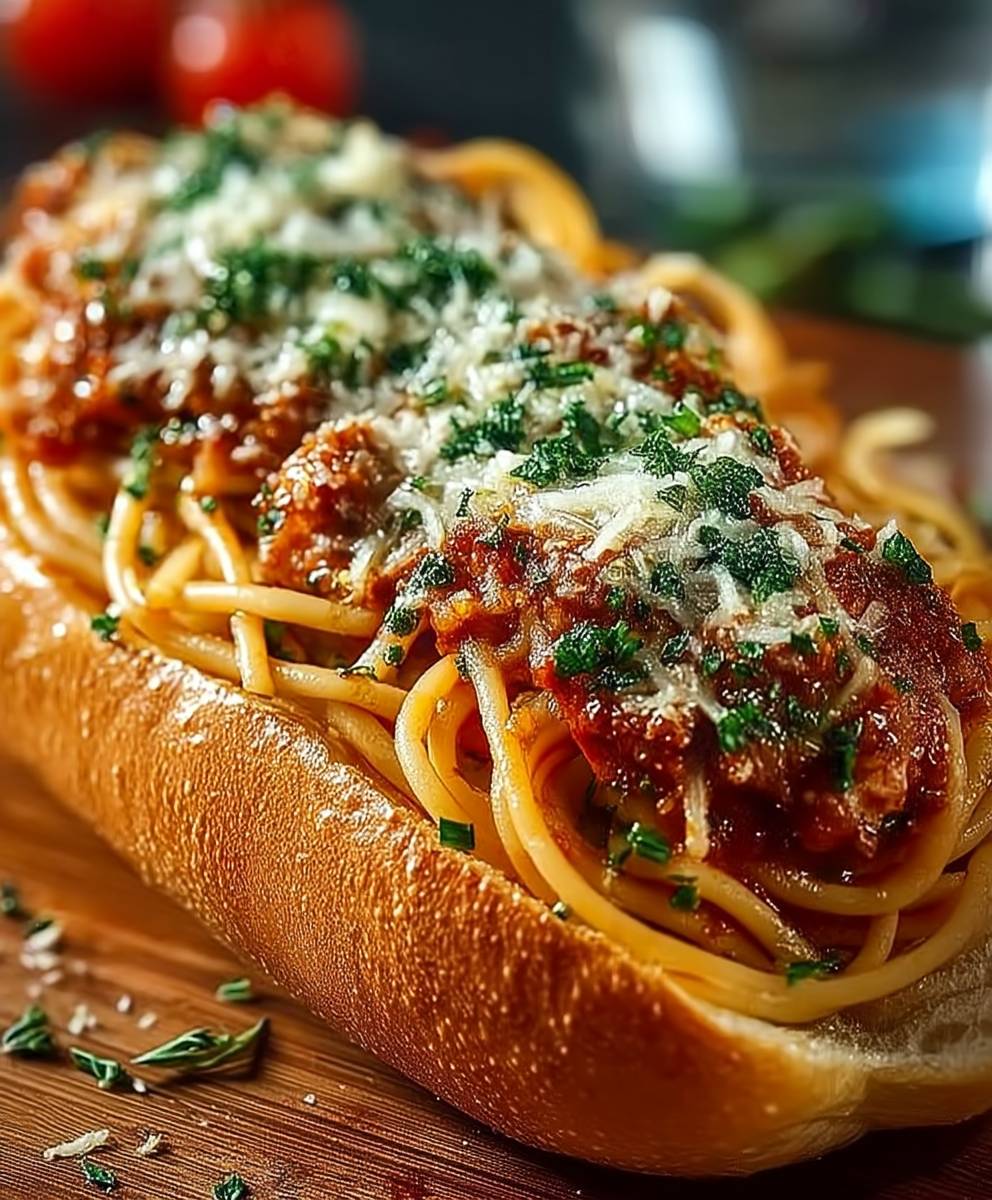 Gefüllte Spaghetti Subs