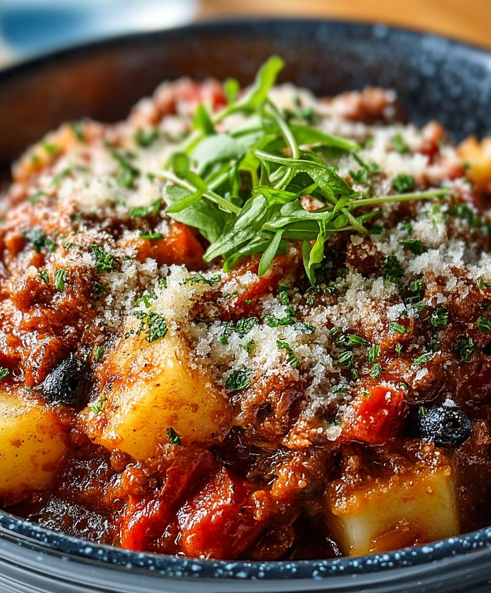 Puttanesca Hackfleisch