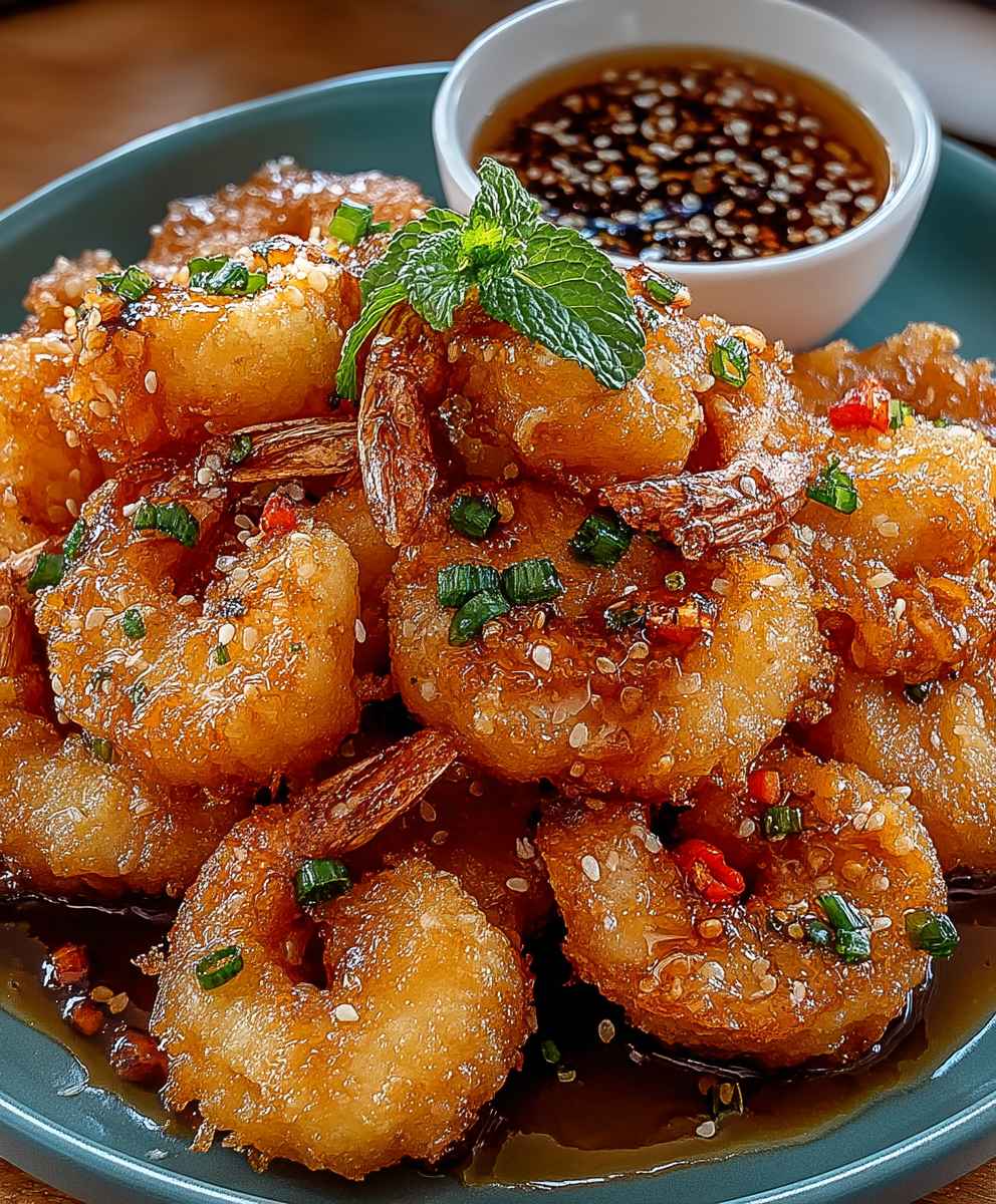 Heißer Honig Frittierte Garnelen