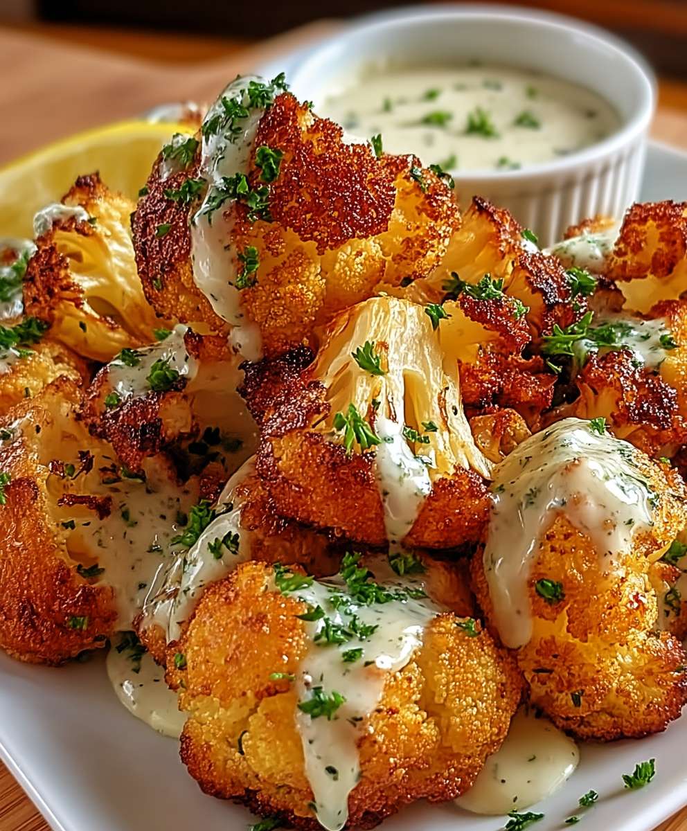 Knuspriger gebackener Blumenkohl