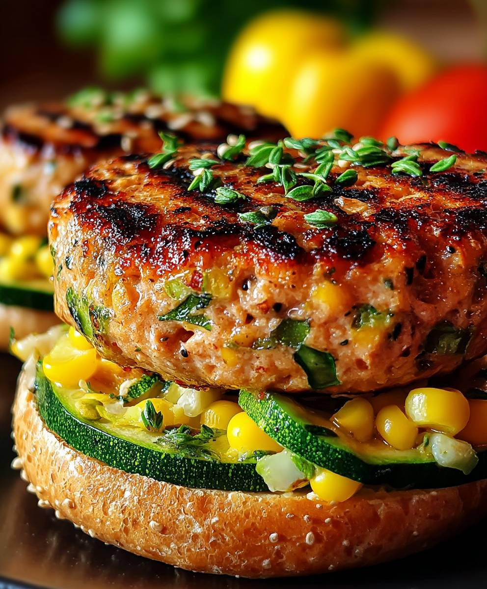 Hähnchen Zucchini Burger