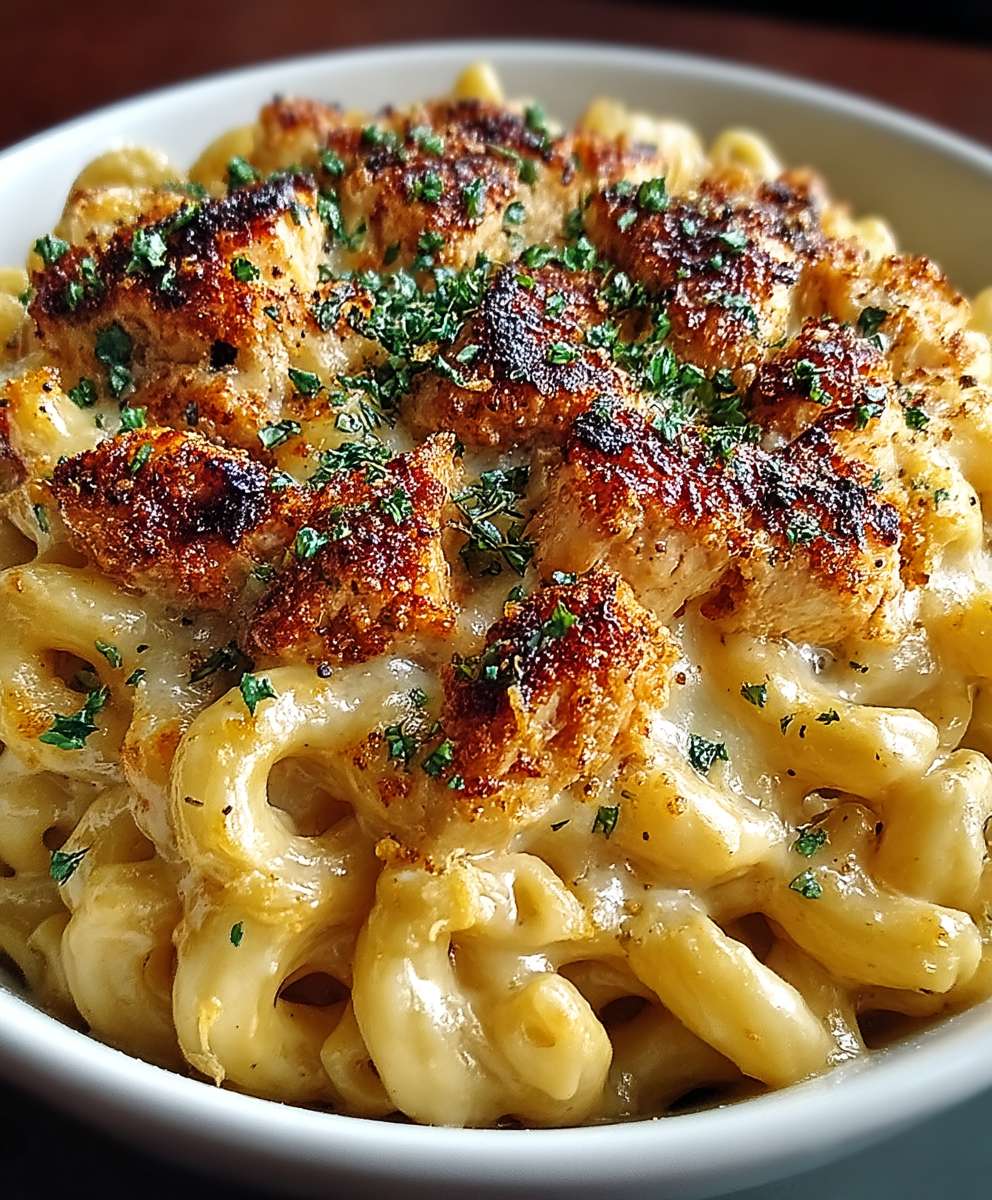 Hähnchen Mac and Cheese
