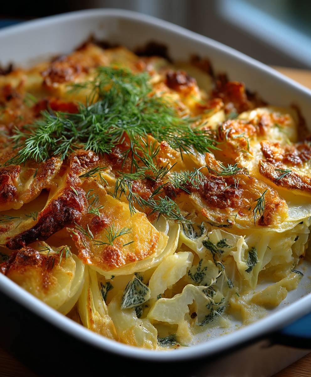 Spitzkohl Kartoffel Auflauf