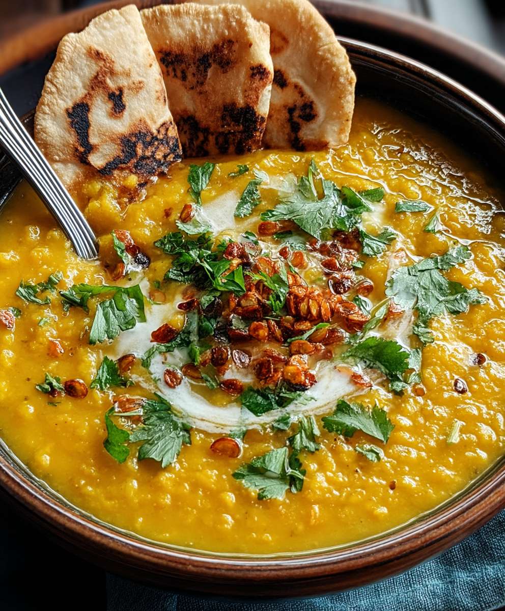 Kokos Linsensuppe golden