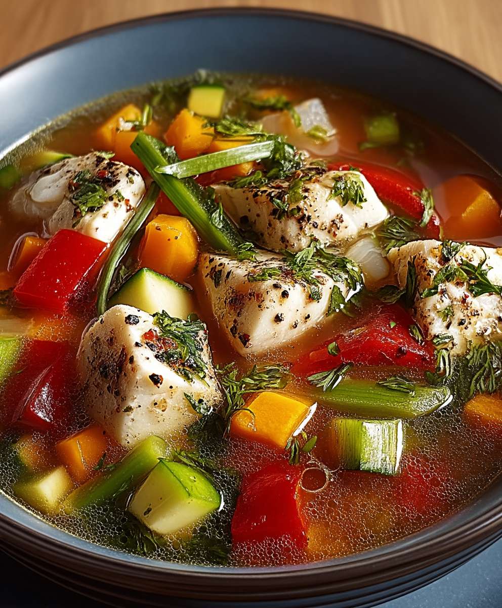 Fischsuppe mit Gemüse