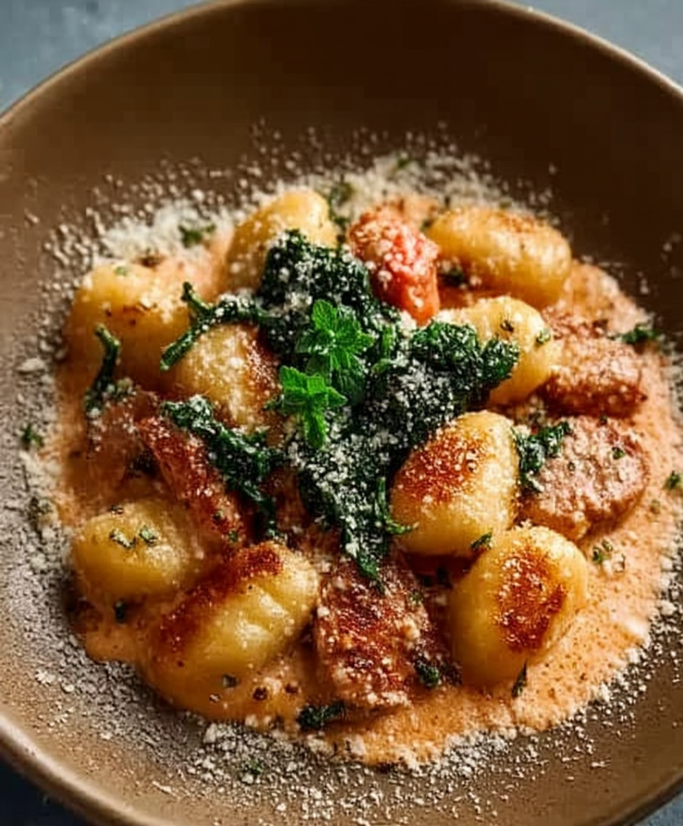 Creme Gnocchi Hähnchenwurst