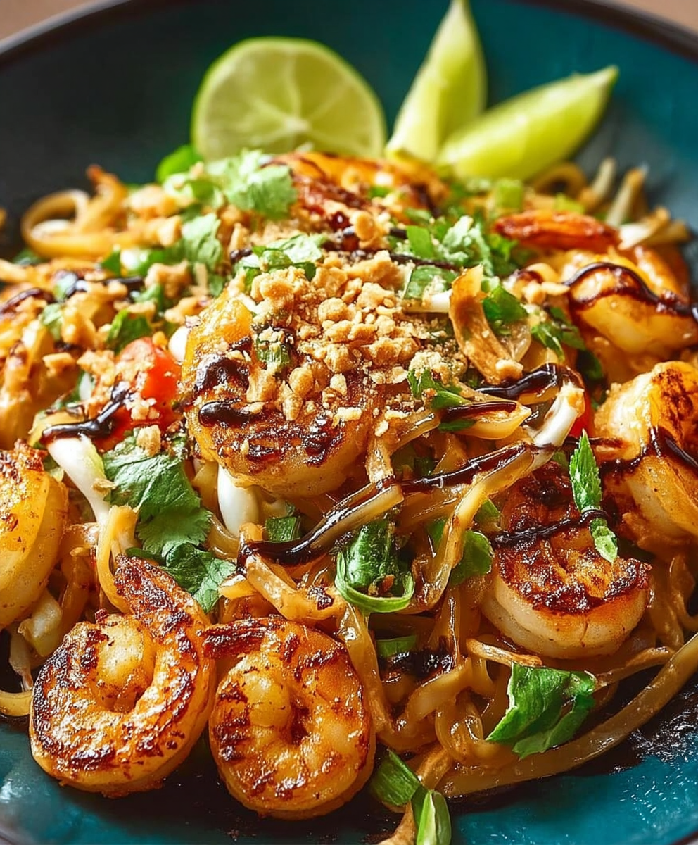 Shrimp Pad Thai Erdnusssoße