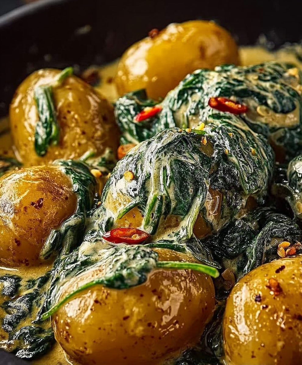 Spinat Kartoffel Pfanne