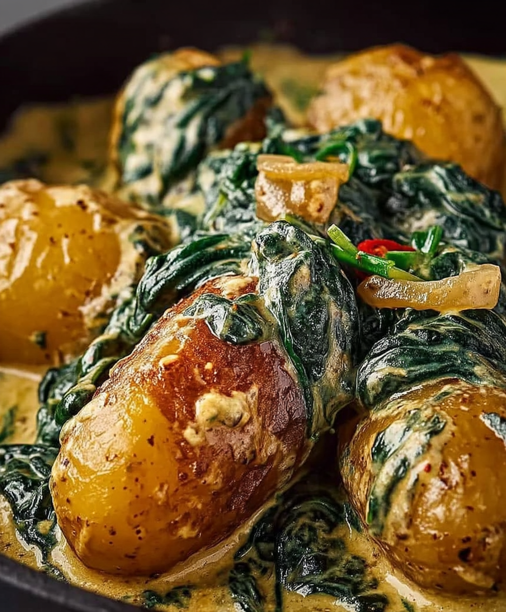 Spinat Kartoffel Pfanne