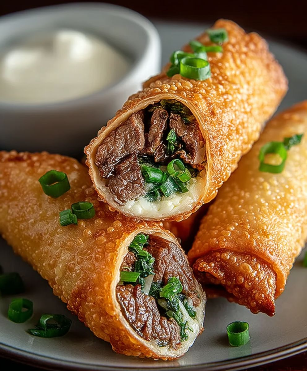 Philly Cheesesteak Frühlingsrollen