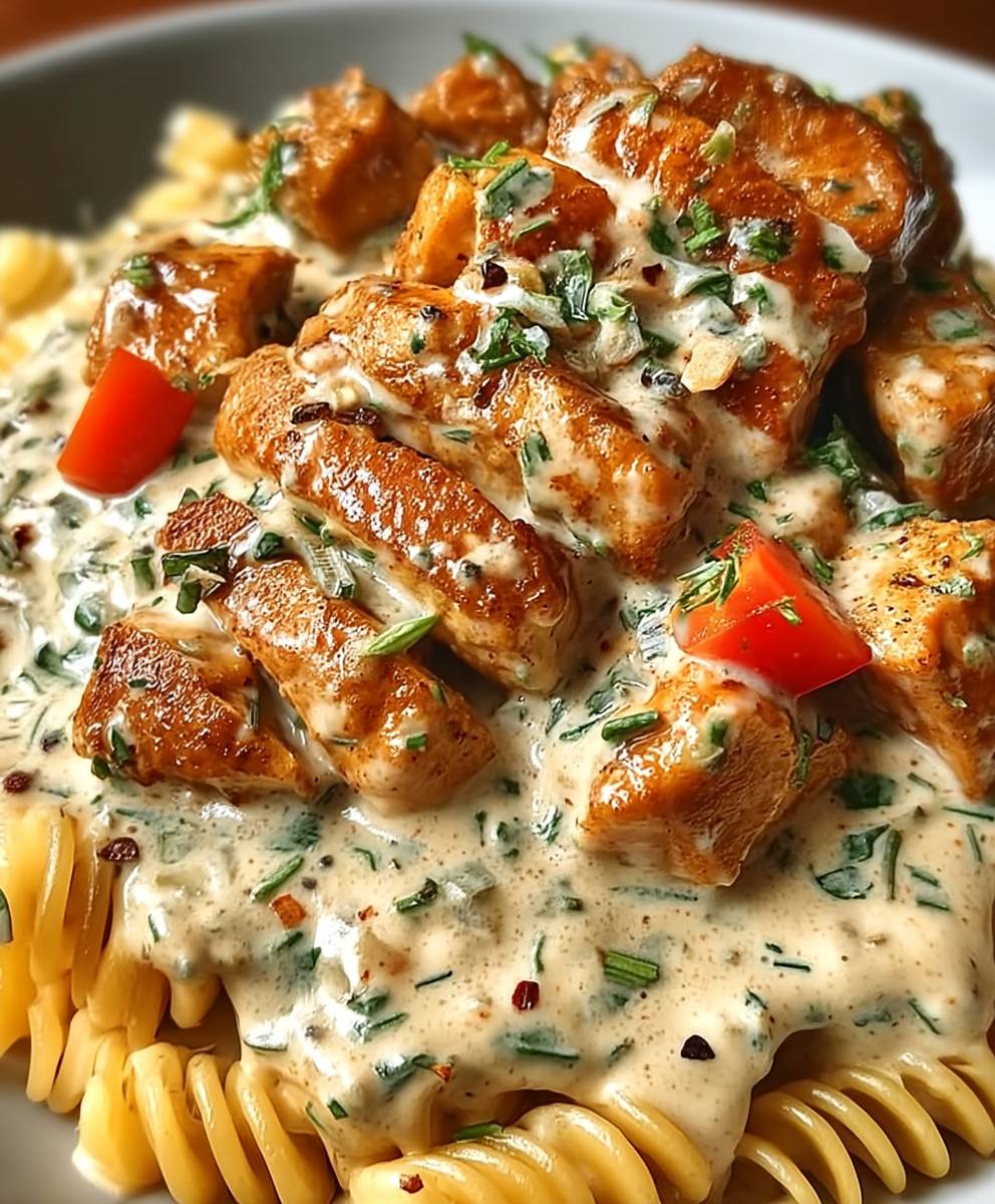 Hähnchenbrust cremiger Sahnesauce