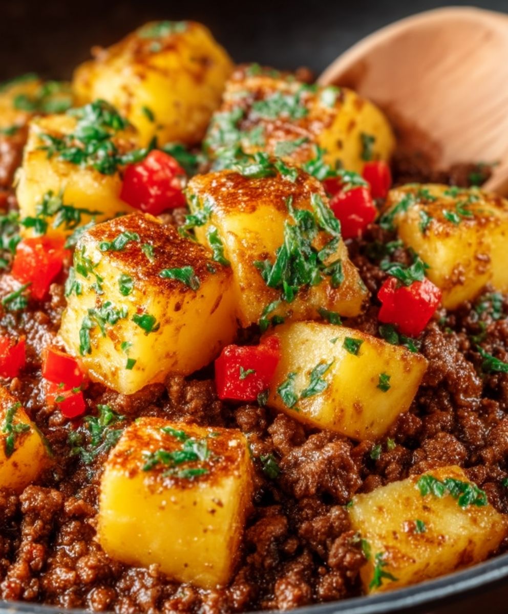 Kartoffel Hackfleisch Pfanne