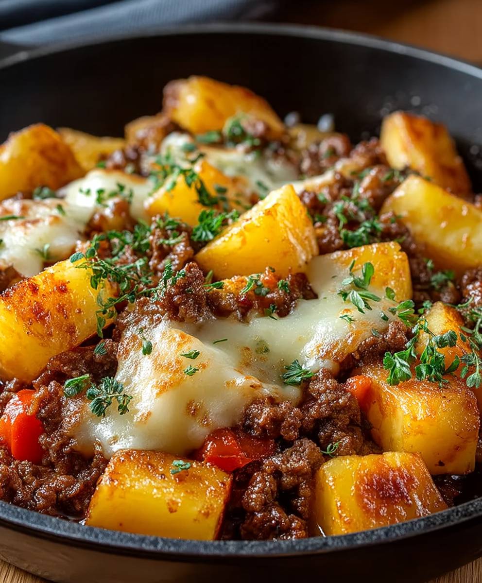 Kartoffelpfanne Hackfleisch