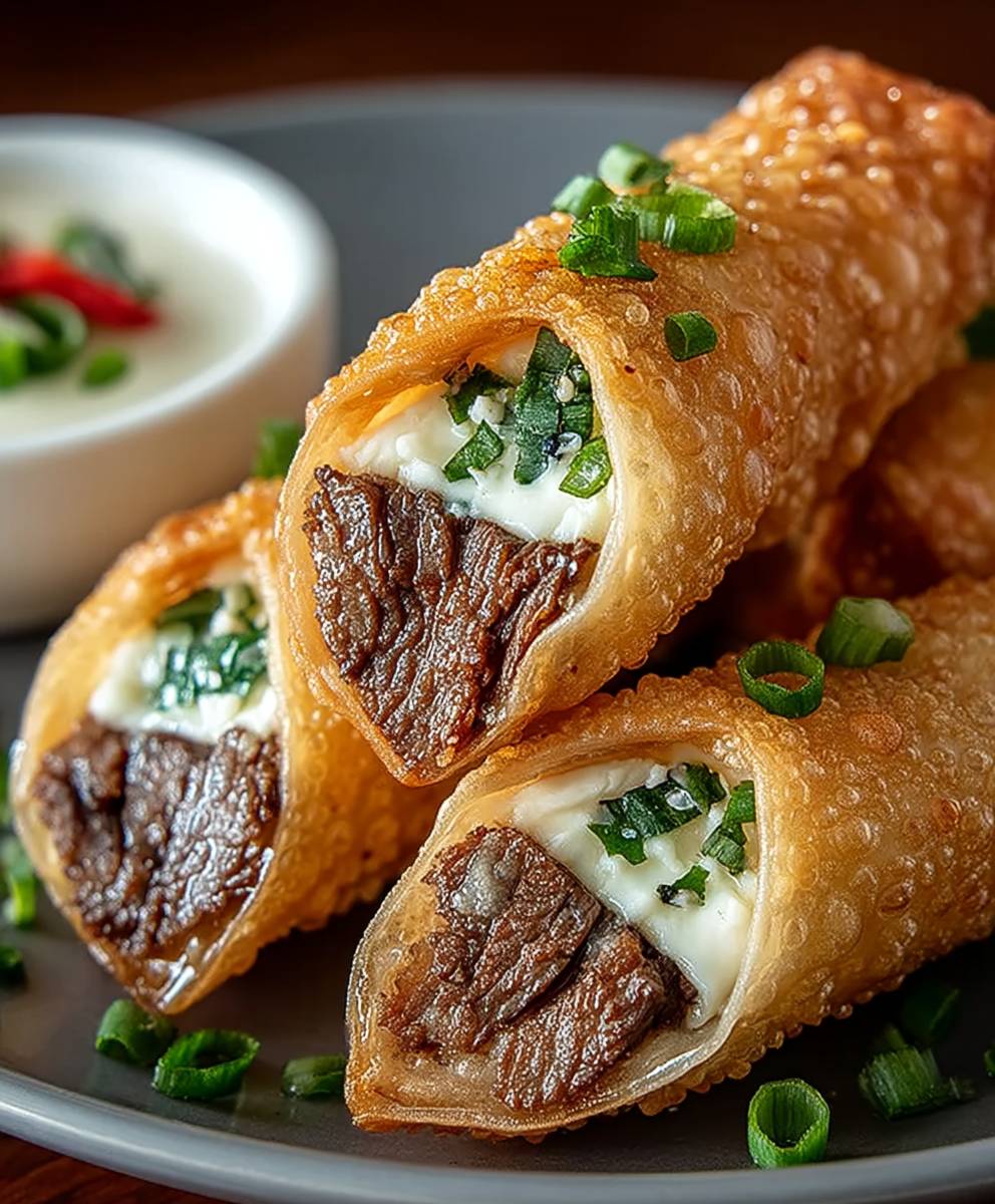 Philly Cheesesteak Frühlingsrollen