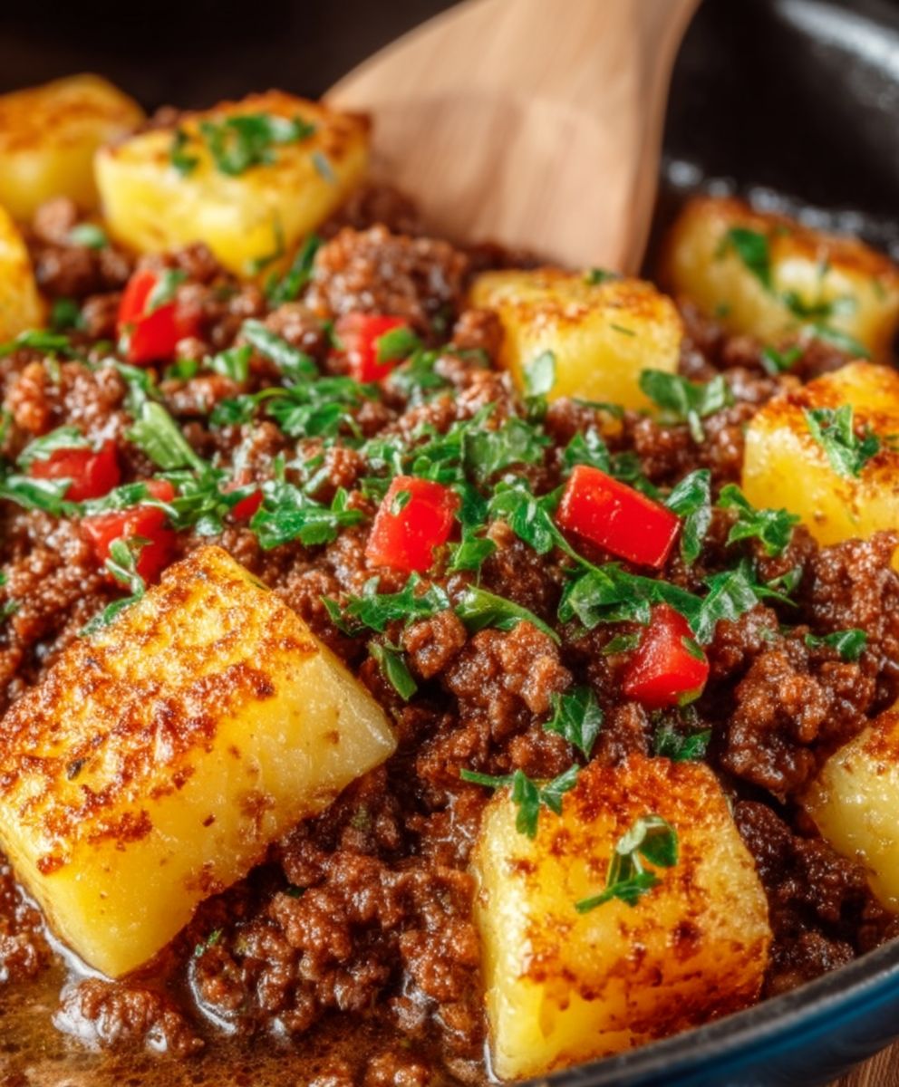 Kartoffel Hackfleisch Pfanne