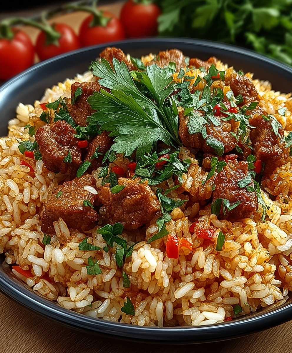 Serbisches Reisfleisch traditionell