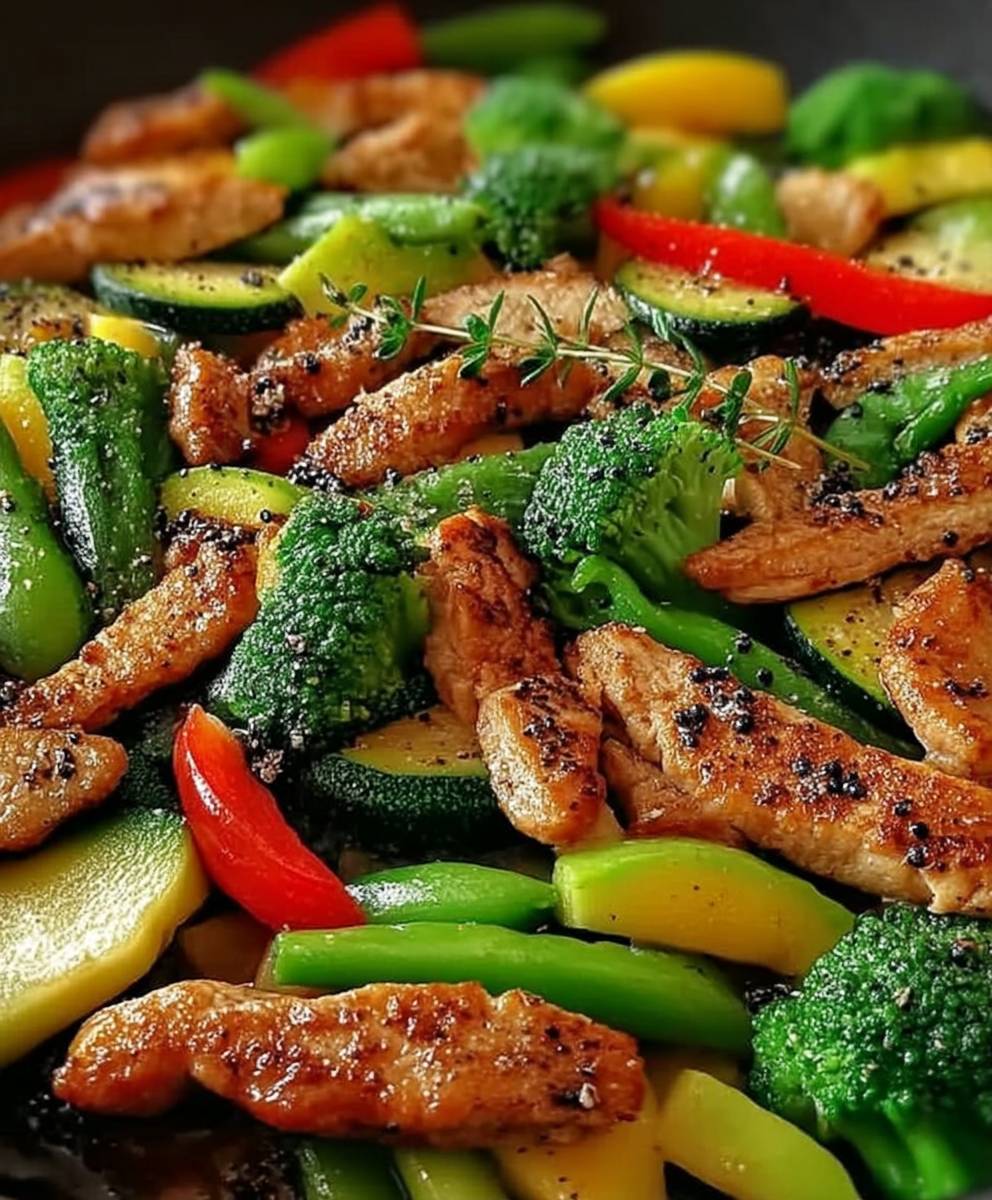 Low Carb Gemüsepfanne Pute