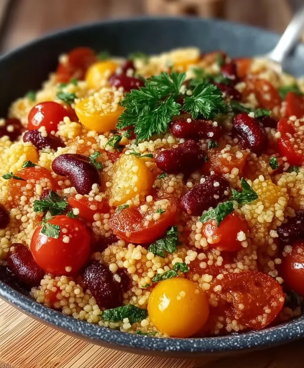 Couscous Pfanne Rezept: Tomaten & Kidneybohnen Genuss