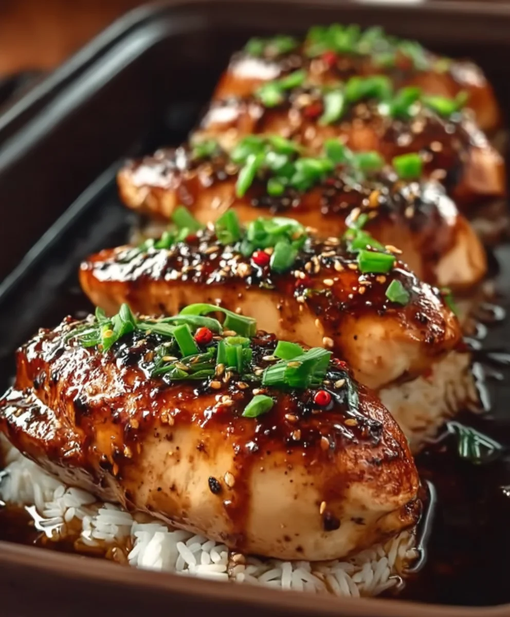 Unglaublich saftiges Teriyaki Hähnchen aus dem Ofen