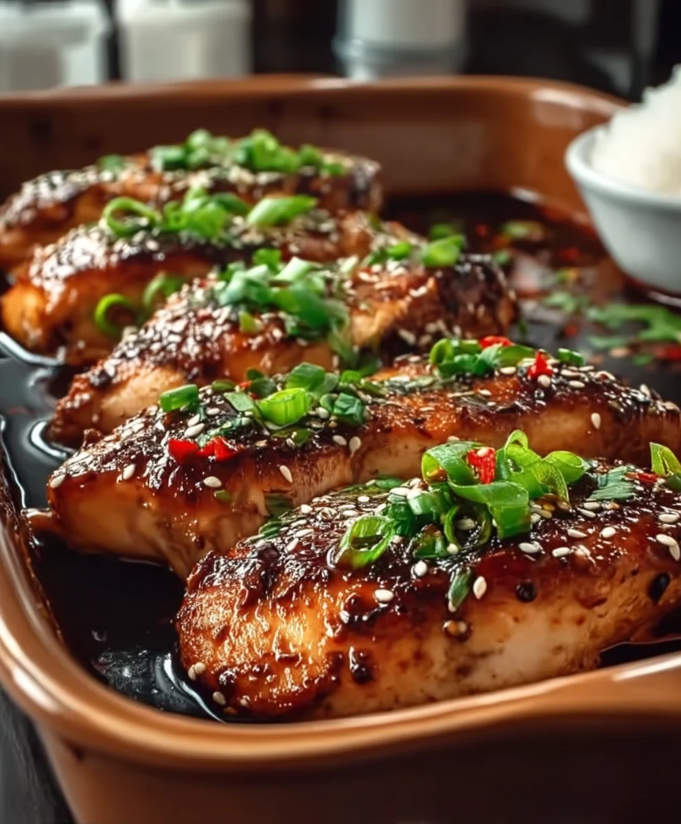 Unglaublich saftiges Teriyaki Hähnchen aus dem Ofen