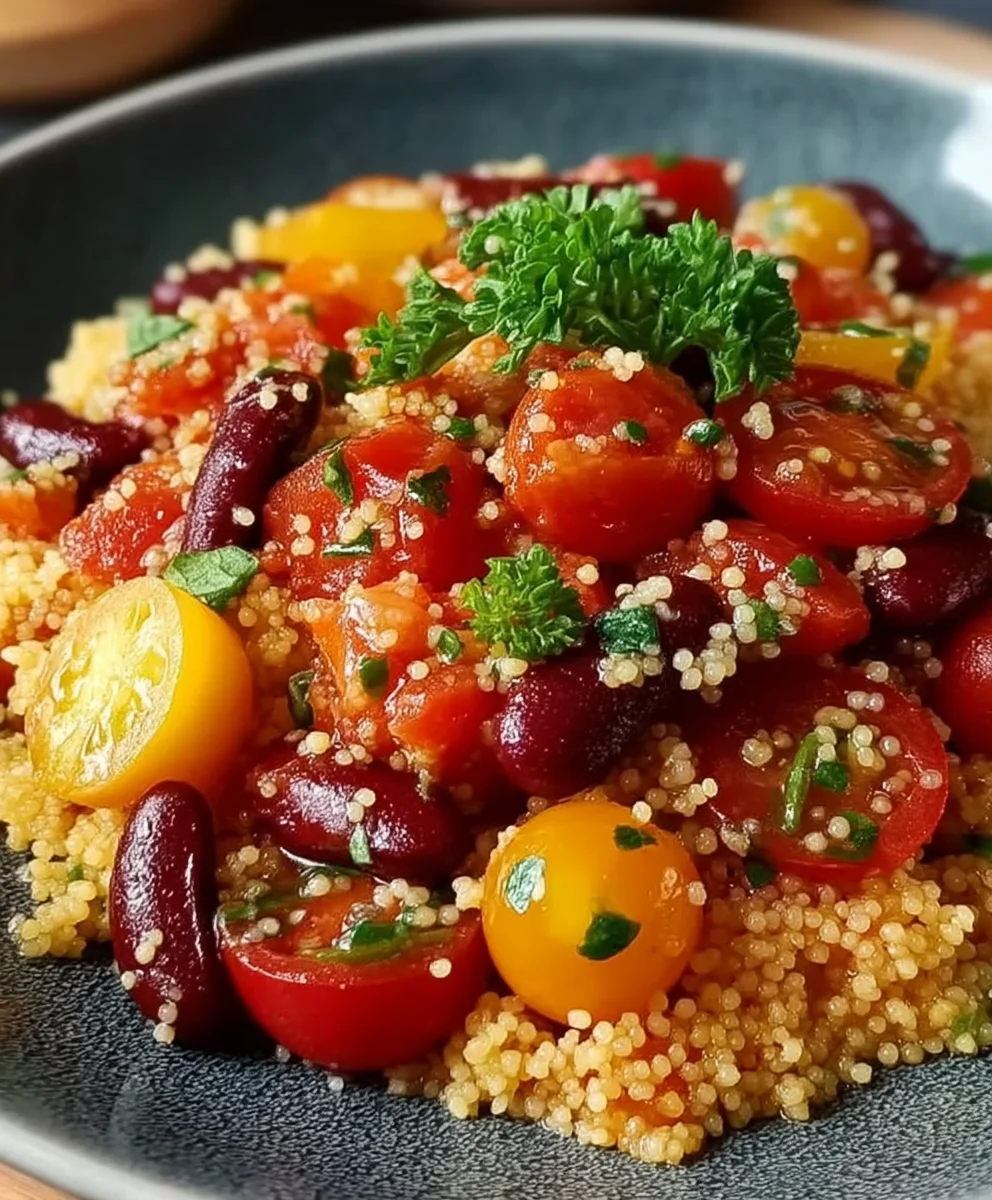 Couscous Pfanne Rezept: Tomaten & Kidneybohnen Genuss