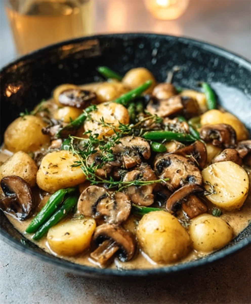 Kartoffel-Pilz-Pfanne mit Bohnen: Herzhaft & Lecker
