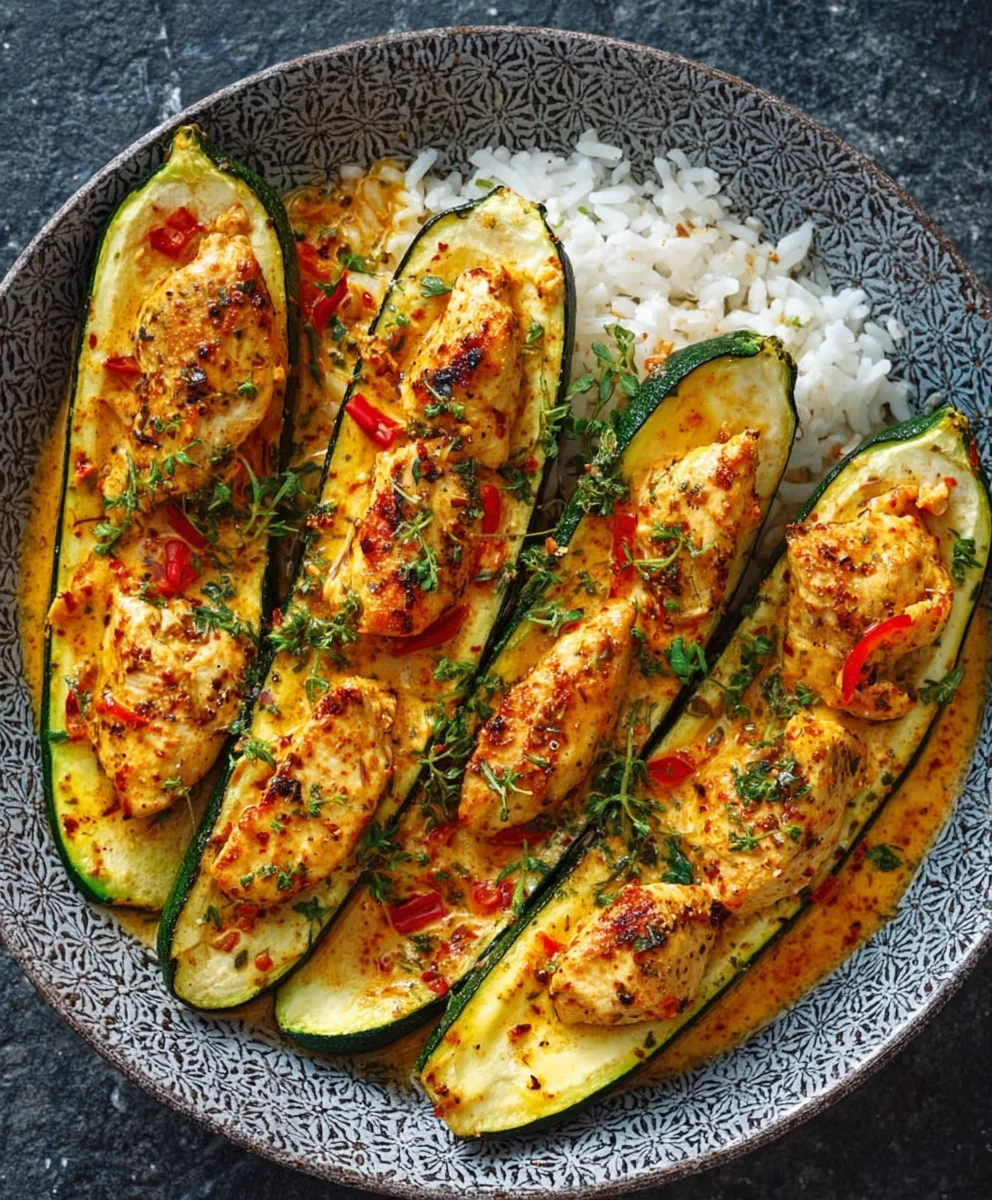 Cremiges Paprika Zucchini Hähnchen: Dein schnelles Rezept