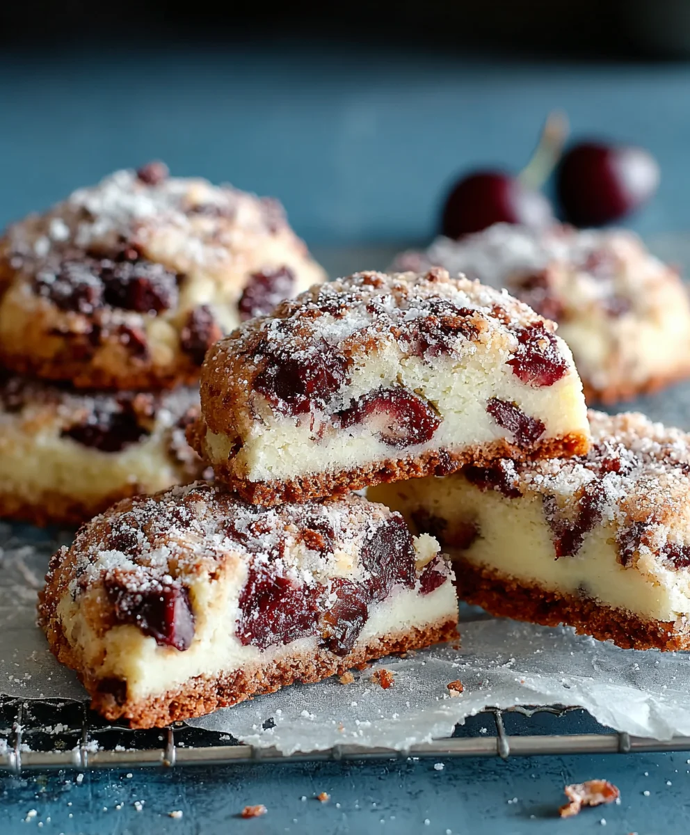 Cremige Kirsch-Zimt Quark Schnitten: Dein Cookie-Traum!