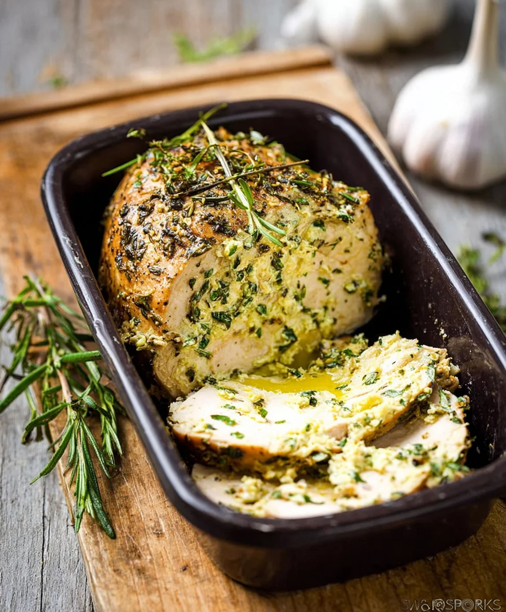 Saftige Knoblauch Kraeuterbutter Putenbrust – Einfach & Lecker!