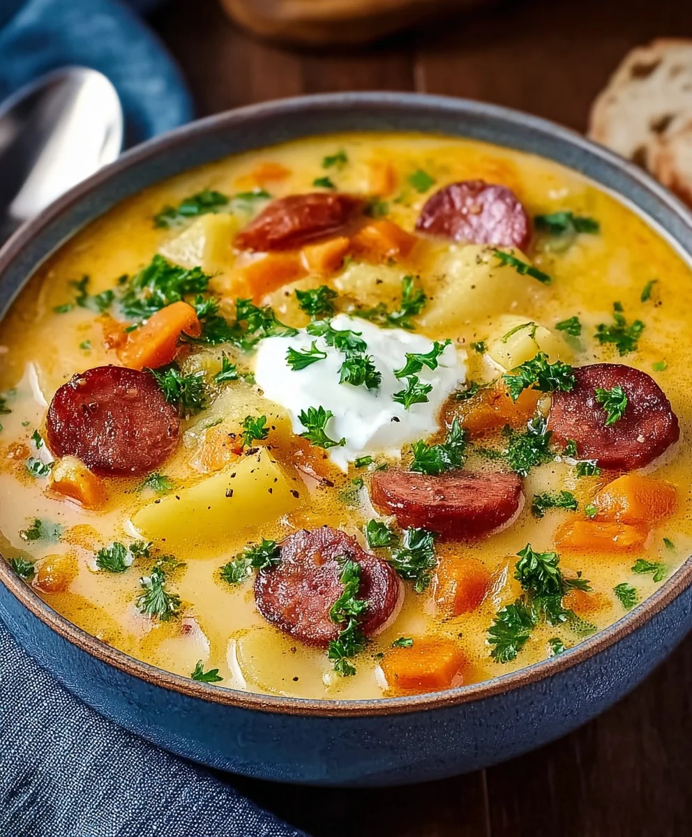 Köstliche Kielbasa Kartoffel Suppe – Dein neues Lieblingsrezept!
