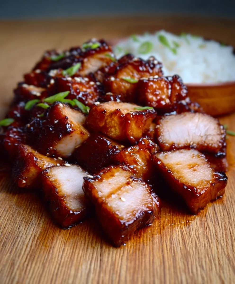 Karamellisierter Schweinefleisch Soja