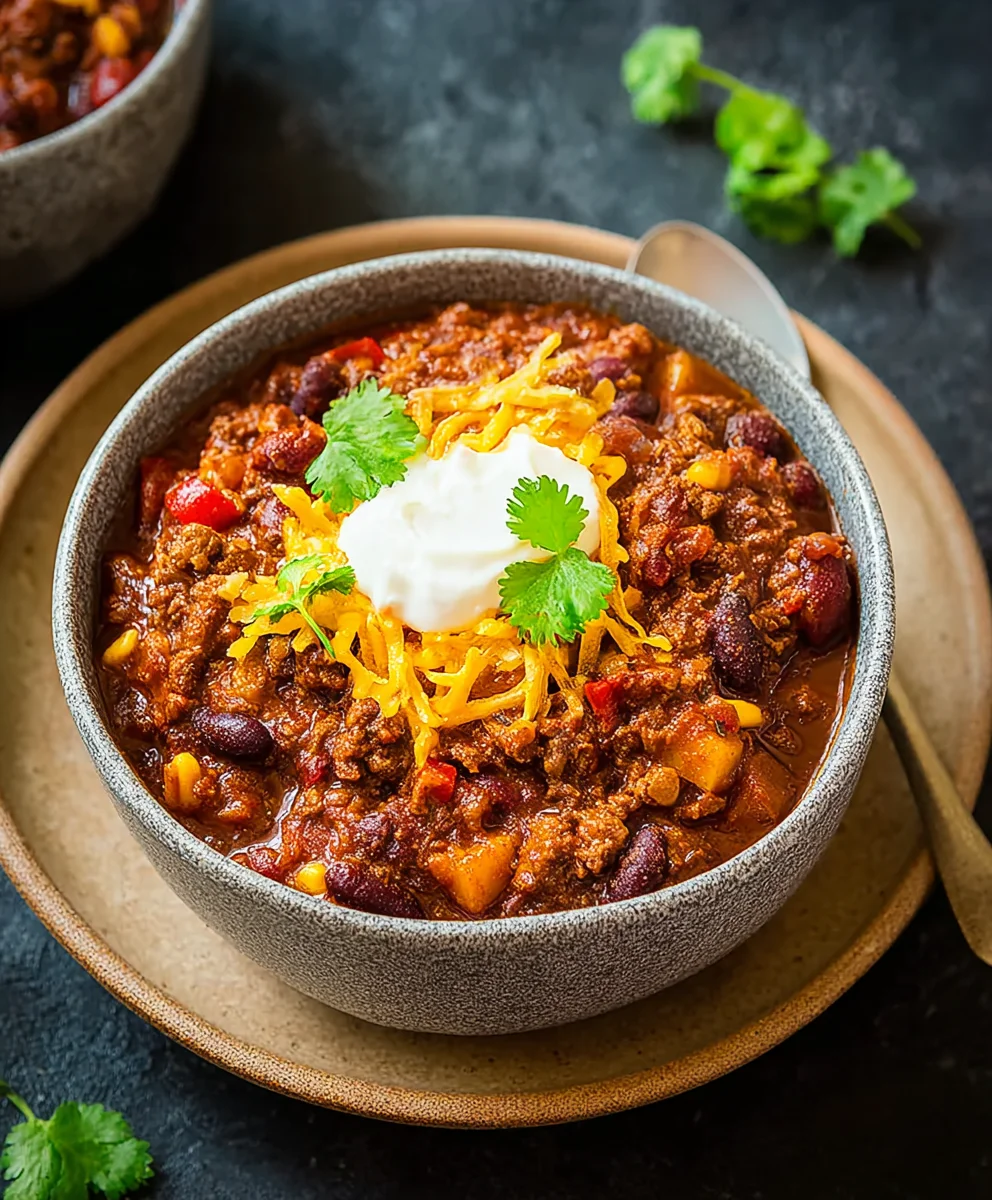 Herzhaftes Chili ohne Fleisch: Pilze & Kartoffeln Rezept