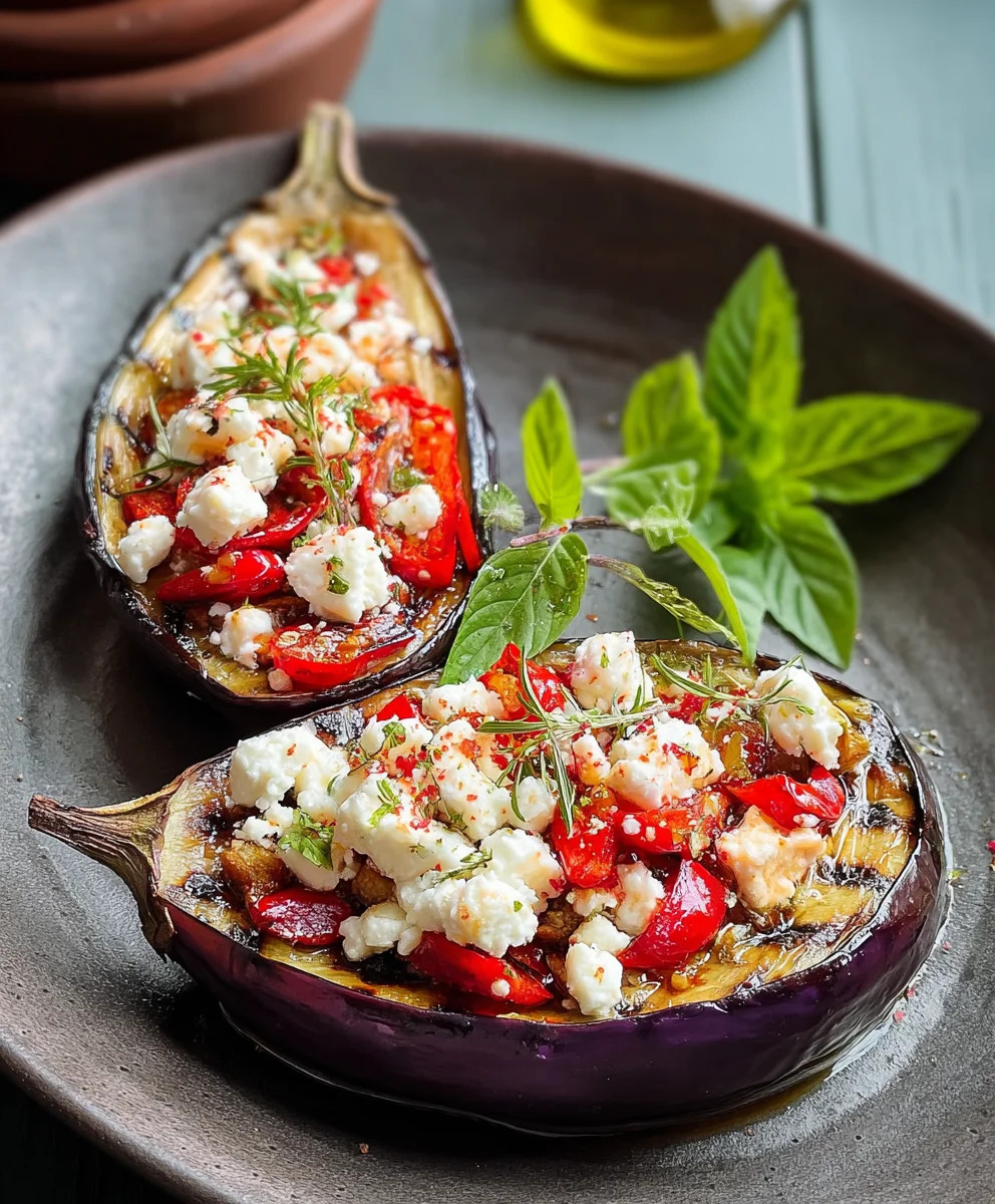 Gefüllte Auberginen mit Feta: Mediterraner Genuss pur!