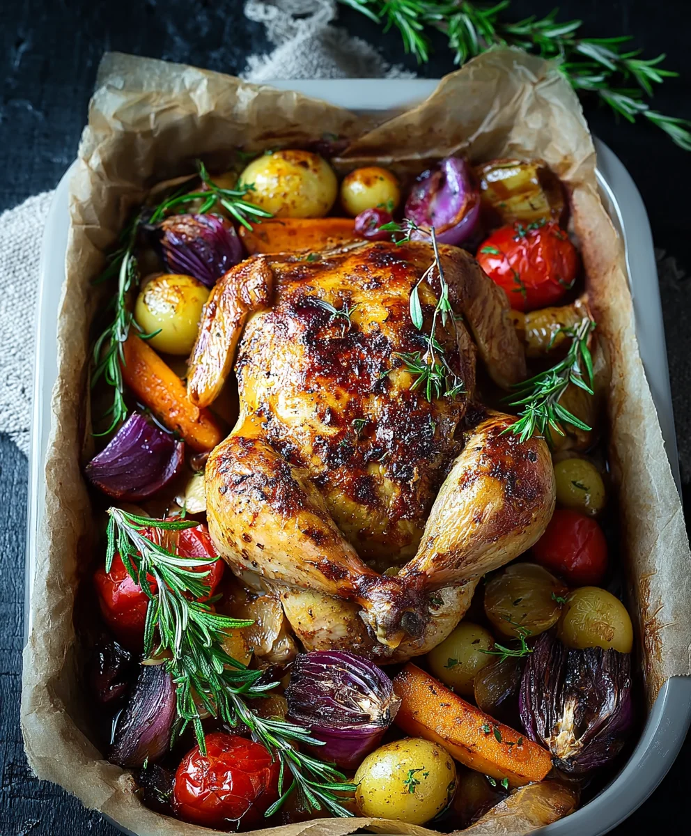 Köstliches Ofenhähnchen mit Gemüse: Dein schnelles Abendessen