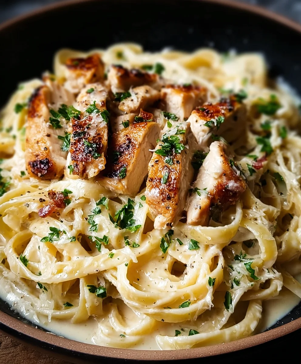Bestes Haehnchen Alfredo Pasta Rezept: Cremig, einfach, himmlisch!