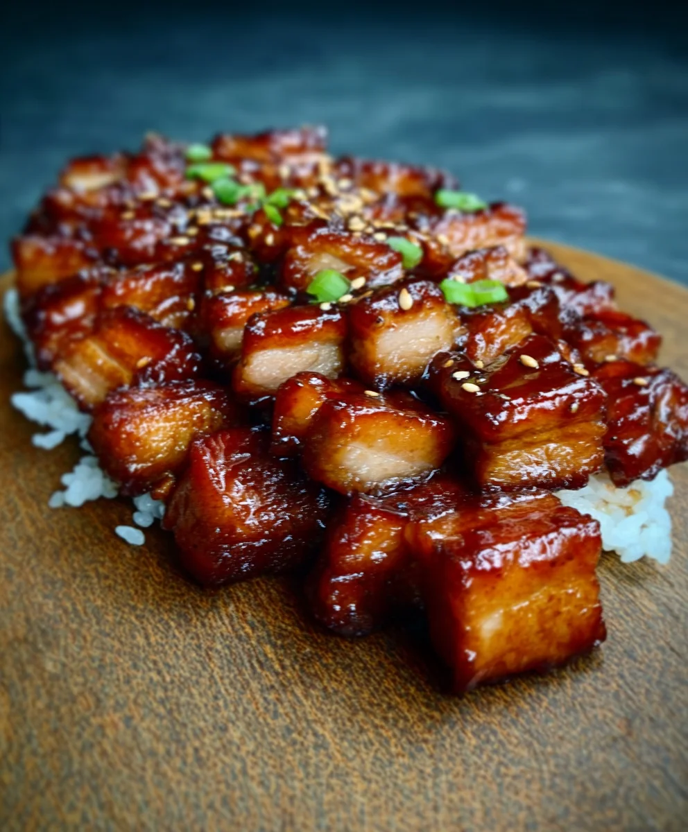 Karamellisierter Schweinefleisch Soja